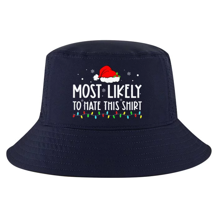 Most Likely To Hate This Xmas Pajamas Family Christmas Cool Comfort Performance Bucket Hat