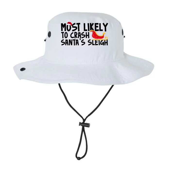 Most Likely To Crash Santas Sleigh Funny Christmas Legacy Cool Fit Booney Bucket Hat