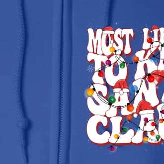 Most Likely To Santa Claus Christmas Cool Gift Full Zip Hoodie