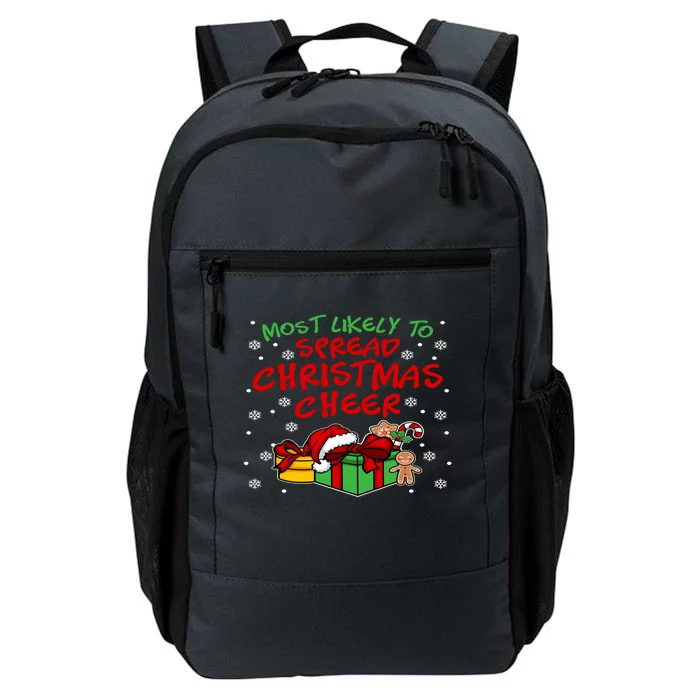 Most Likely To Spread Christmas Cheer Gift Daily Commute Backpack