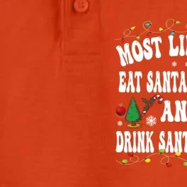 Most Likely To Eat SantaS Cookies Christmas Matching Family Gift Dry Zone Grid Performance Polo