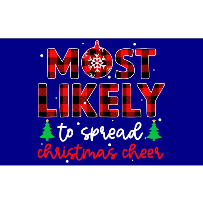 Most Likely To Spread Christmas Cheer Xmas Holiday Gift Bumper Sticker