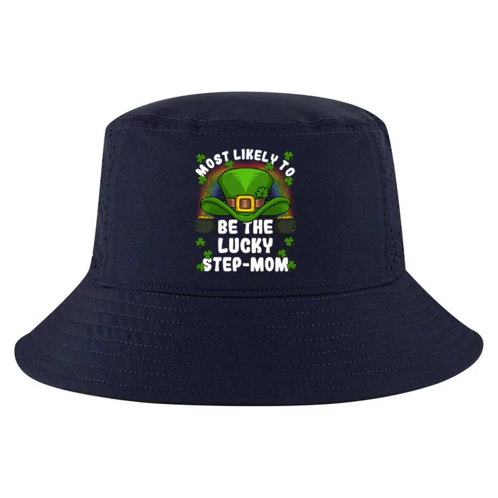 Most Likely To Be The Lucky Stepgiftmom St Patricks Day Gift Cool Comfort Performance Bucket Hat