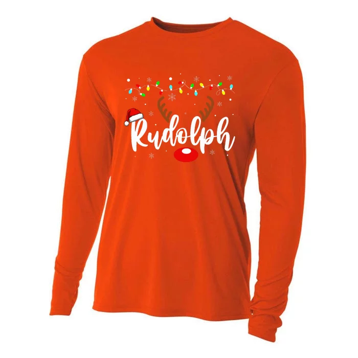 Most Likely To Try Ride Rudolph Funny Couples Christmas Meme Cooling Performance Long Sleeve Crew