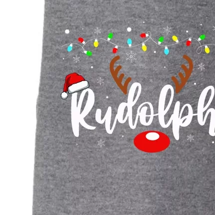 Most Likely To Try Ride Rudolph Funny Couples Christmas Meme Doggie 3-End Fleece Hoodie