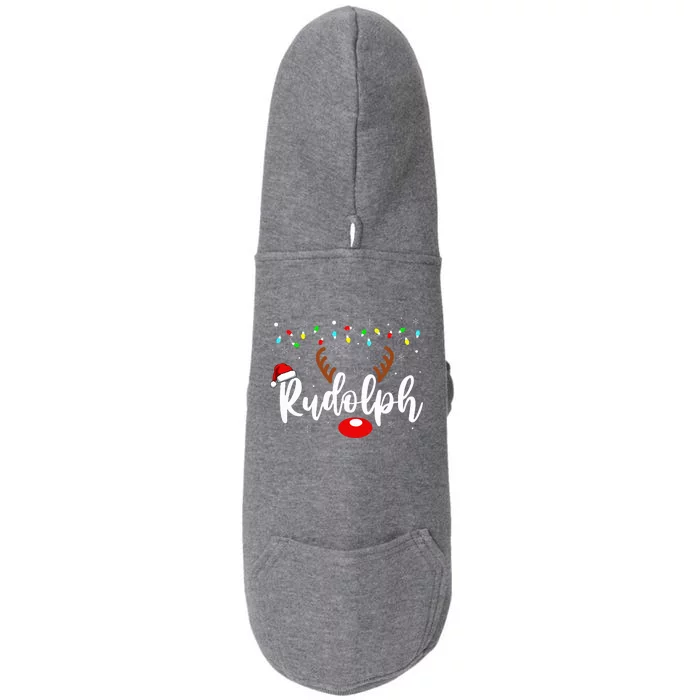 Most Likely To Try Ride Rudolph Funny Couples Christmas Meme Doggie 3-End Fleece Hoodie