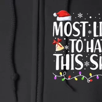 Most Likely To Hate This Xmas Pajamas Full Zip Hoodie