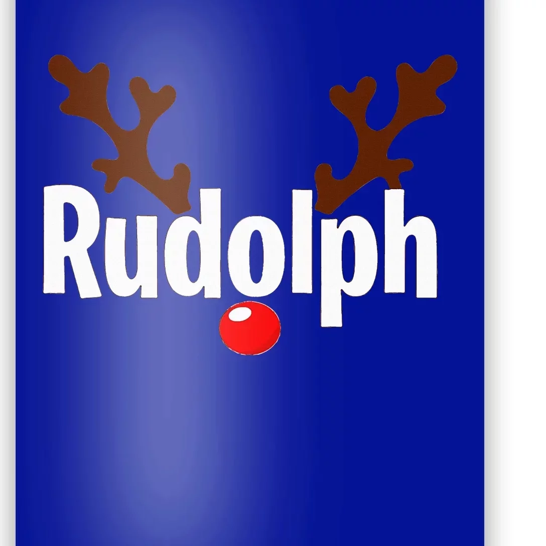 Most Likely To Try Ride Rudolph Funny Couples Christmas Poster