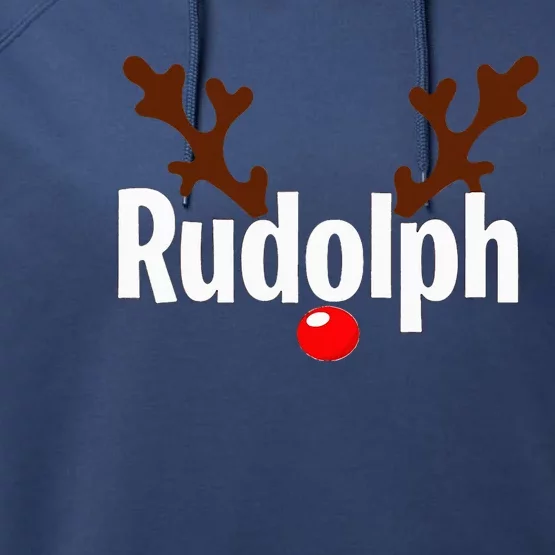 Most Likely To Try Ride Rudolph Funny Couples Christmas Performance Fleece Hoodie