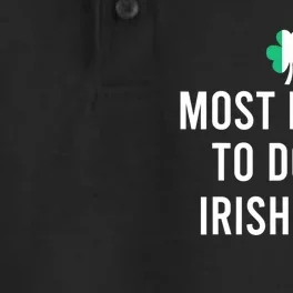 Most Likely To Do An Irish Exit Dry Zone Grid Performance Polo