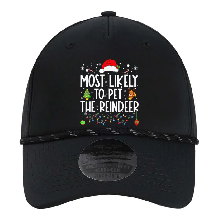 Most Likely To Pet The Reindeer squad family Joke Christmas Performance The Dyno Cap