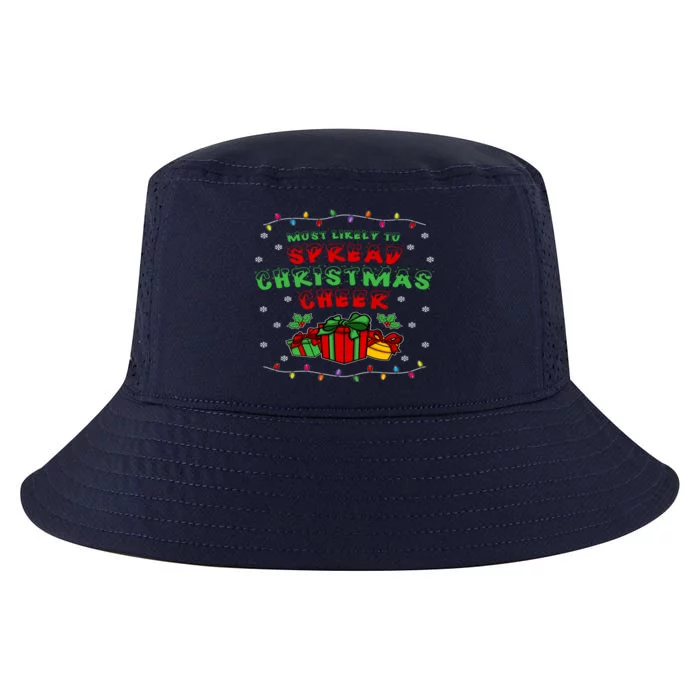 Most Likely To Spread Christmas Cheer Great Gift Cool Comfort Performance Bucket Hat