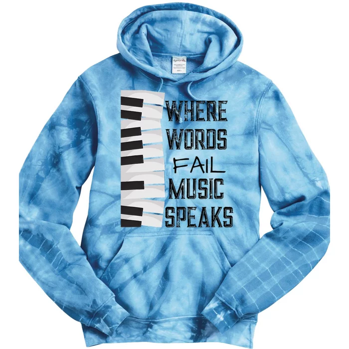 Music Lovers Themed Gift Tie Dye Hoodie