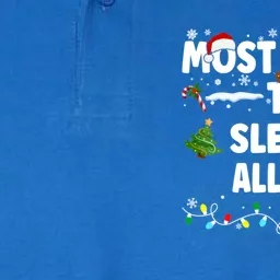 Most Likely To Sleigh All Day Cool Gift Softstyle Adult Sport Polo