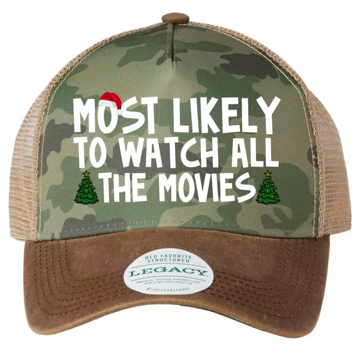 Most Likely To Watch All The Movies Christmas Legacy Tie Dye Trucker Hat