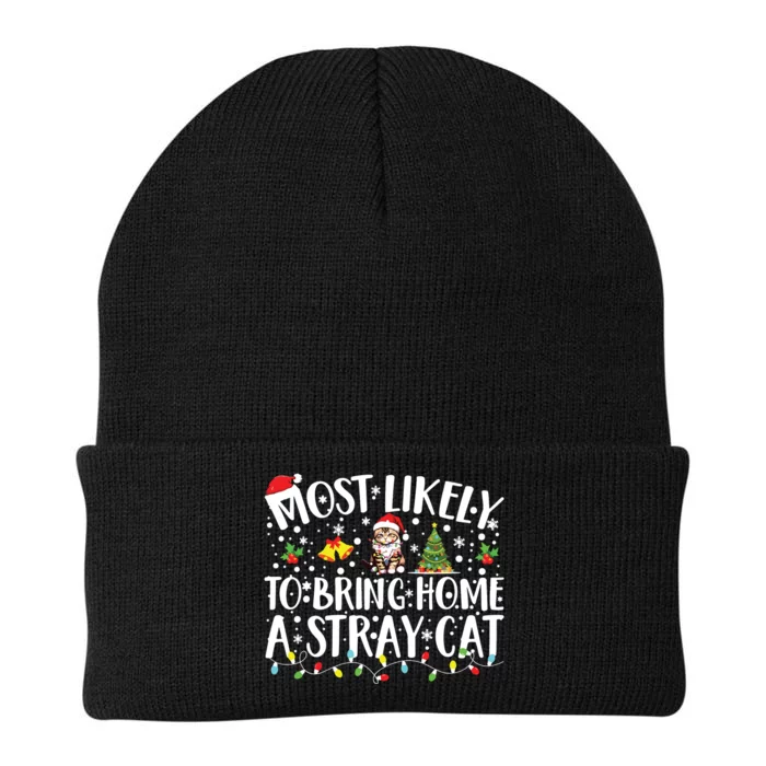 Most Likely To Bring Home A Stray Cat Matching Christmas Knit Cap Winter Beanie