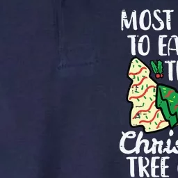 Most Likely To Eat Christmas Tree Cakes Xmas Girl Softstyle Adult Sport Polo