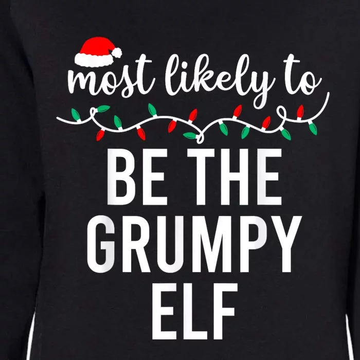 Most Likely To Christmas Matching Family Pajamas Funny Womens California Wash Sweatshirt