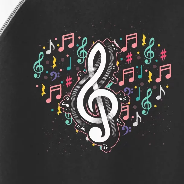 Music Lover Treble Clef Heart Music Notes Musician Music Toddler Fine Jersey T-Shirt