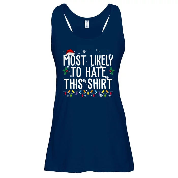 Most Likely To Hate This Funny Christmas Ladies Essential Flowy Tank