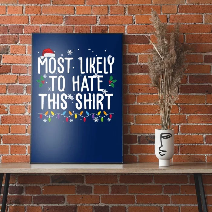 Most Likely To Hate This Funny Christmas Poster