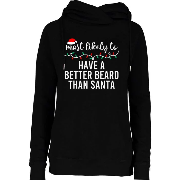 Most Likely To Christmas Matching Family Pajamas Funny Womens Funnel Neck Pullover Hood