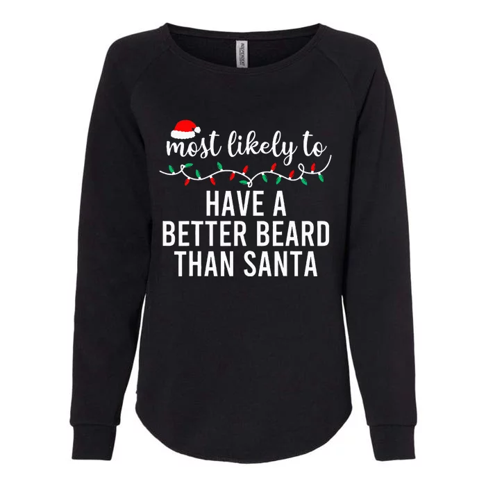 Most Likely To Christmas Matching Family Pajamas Funny Womens California Wash Sweatshirt