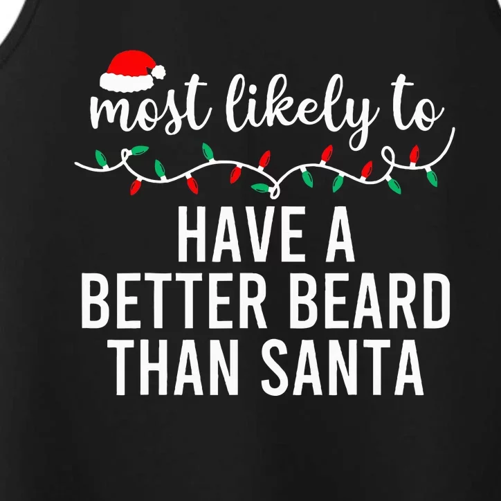 Most Likely To Christmas Matching Family Pajamas Funny Performance Tank