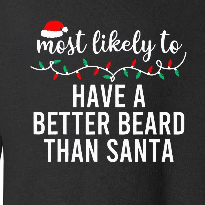 Most Likely To Christmas Matching Family Pajamas Funny Toddler Sweatshirt