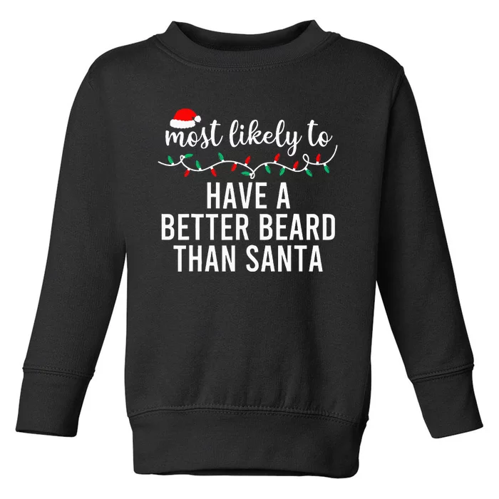 Most Likely To Christmas Matching Family Pajamas Funny Toddler Sweatshirt