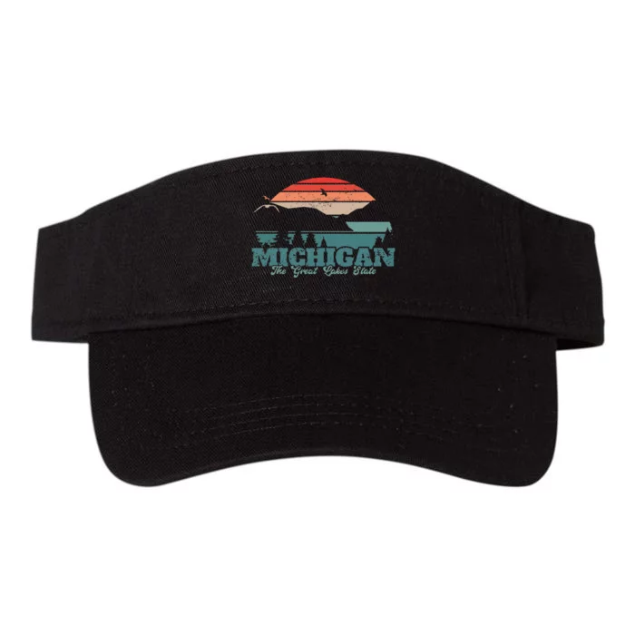 Michigan Lake The Great Lakes State Proud Michigander Valucap Bio-Washed Visor