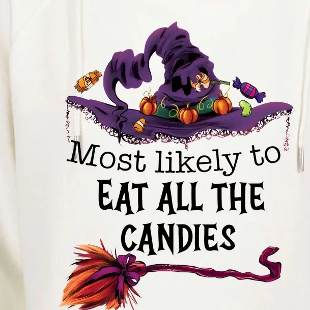 Most Likely To Eat All The Candles Womens Funnel Neck Pullover Hood