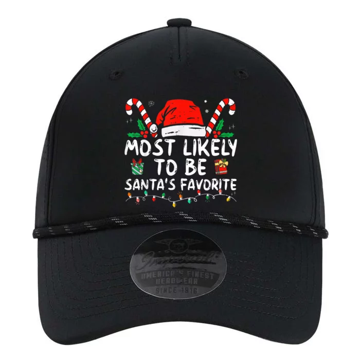 Most Likely To xmas Be Santa's Favorite Matching Family Performance The Dyno Cap