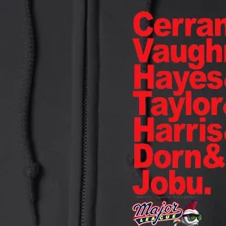 Major League Team Roster Full Zip Hoodie