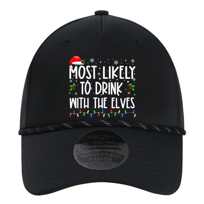 Most Likely To Drink With The Elves Elf Drinking Christmas Performance The Dyno Cap