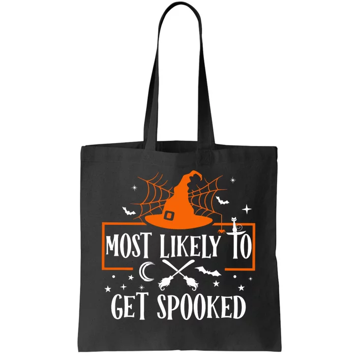 Most Likely To Get Spooked Halloween Tote Bag