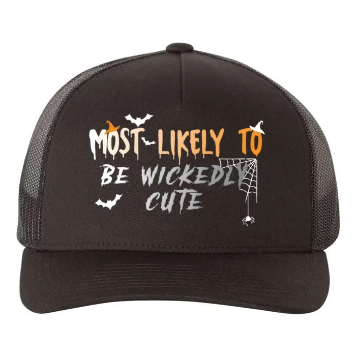 Most Likely To Wickedly Cute Halloween Yupoong Adult 5-Panel Trucker Hat