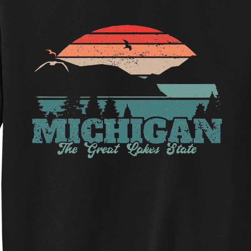 Michigan Lake The Great Lakes State Proud Michigander Sweatshirt