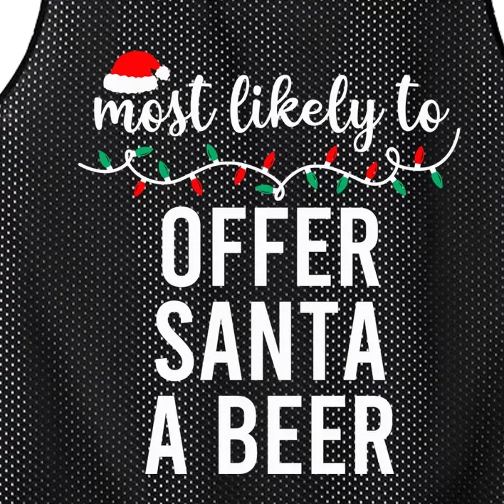 Most Likely To Christmas Shirt Matching Family Pajamas Funny Mesh Reversible Basketball Jersey Tank