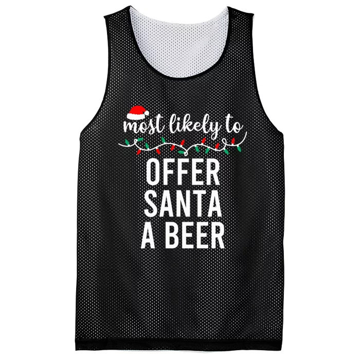 Most Likely To Christmas Shirt Matching Family Pajamas Funny Mesh Reversible Basketball Jersey Tank