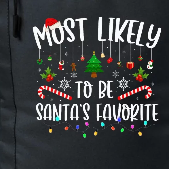 Most Likely To Be Santa's Favorite Christmas Family Matching Daily Commute Backpack