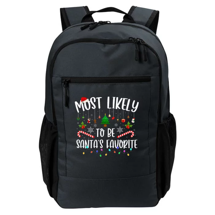 Most Likely To Be Santa's Favorite Christmas Family Matching Daily Commute Backpack