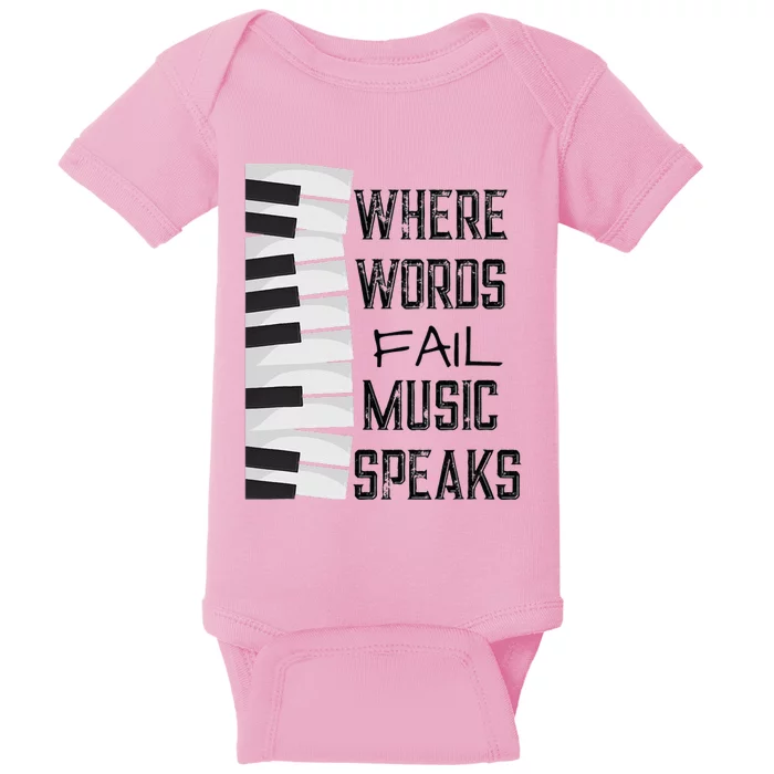 Music Lovers Themed Gift Tee Baby Bodysuit