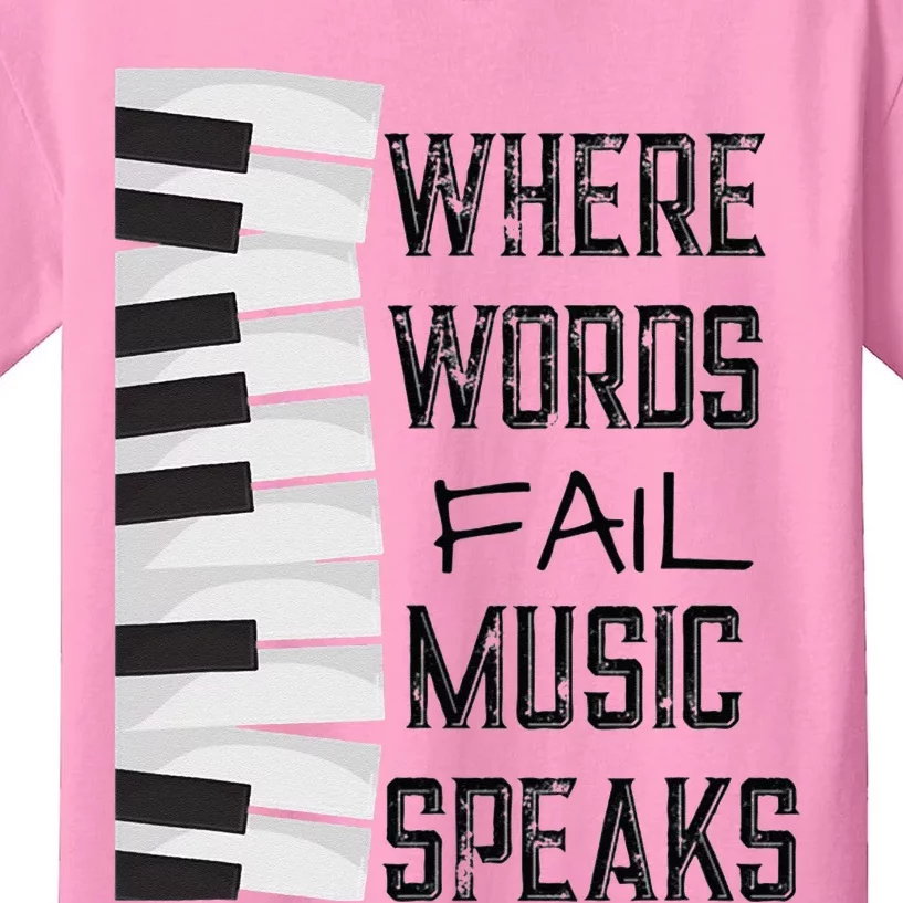 Music Lovers Themed Gift Tee Kids T-Shirt