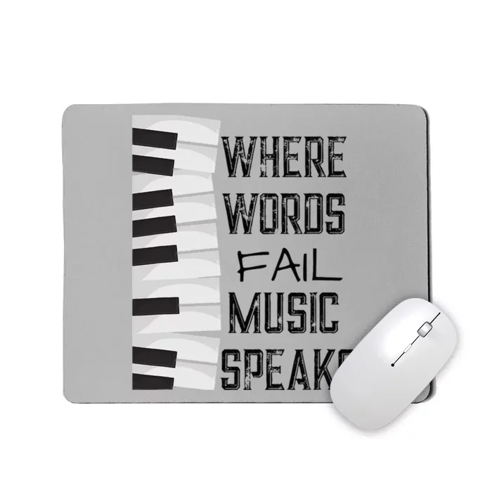 Music Lovers Themed Gift Tee Mousepad