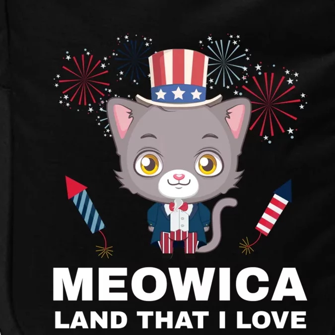 Meowica Land That I Love Usa Gift Impact Tech Backpack