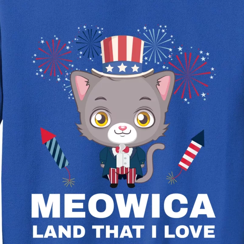 Meowica Land That I Love Usa Gift Tall Sweatshirt