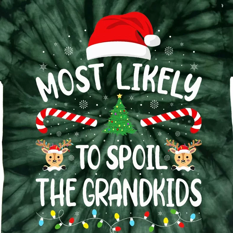 Most Likely To Spoil The Grand family Joke Christmas Tie-Dye T-Shirt