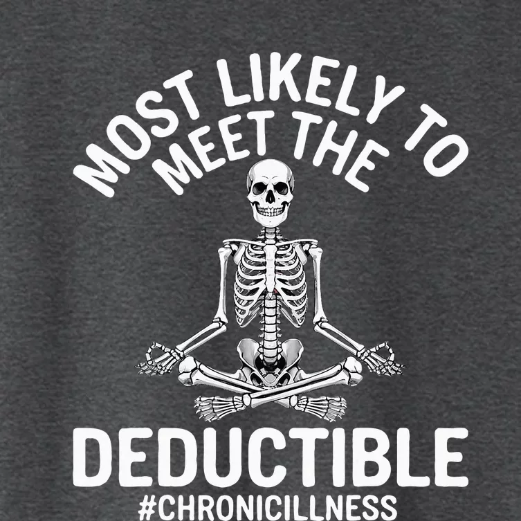 Most Likely To Meet The Deductible Chronic Illness Women's Crop Top Tee