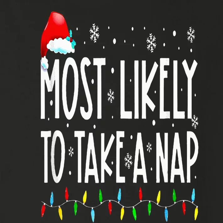 Most Likely To Take A Nap Family Matching Christmas Toddler Long Sleeve Shirt